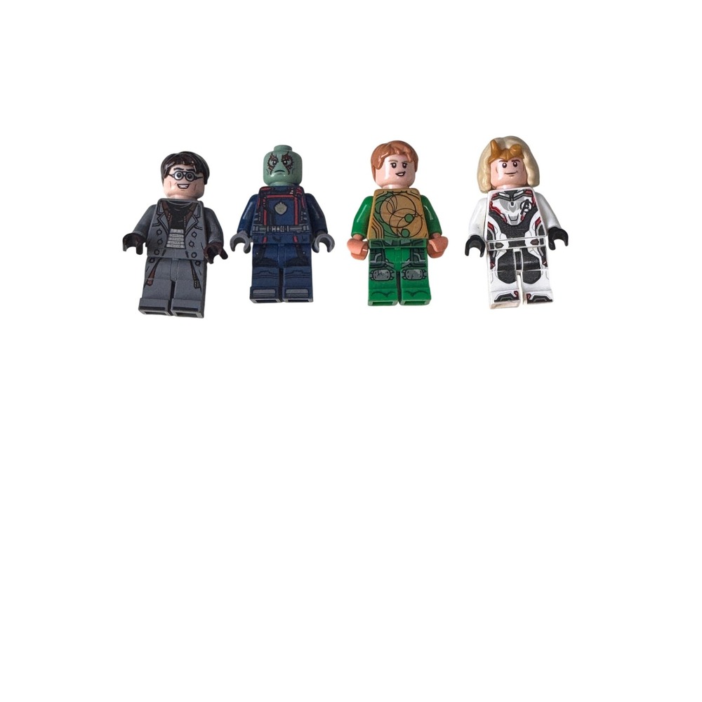 LEGO Marvel Minifigure Lot Doc Ock Drax Sprite Captain‎ Marvel Avengers 4pc